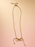 Elegant Bow Slider Necklace