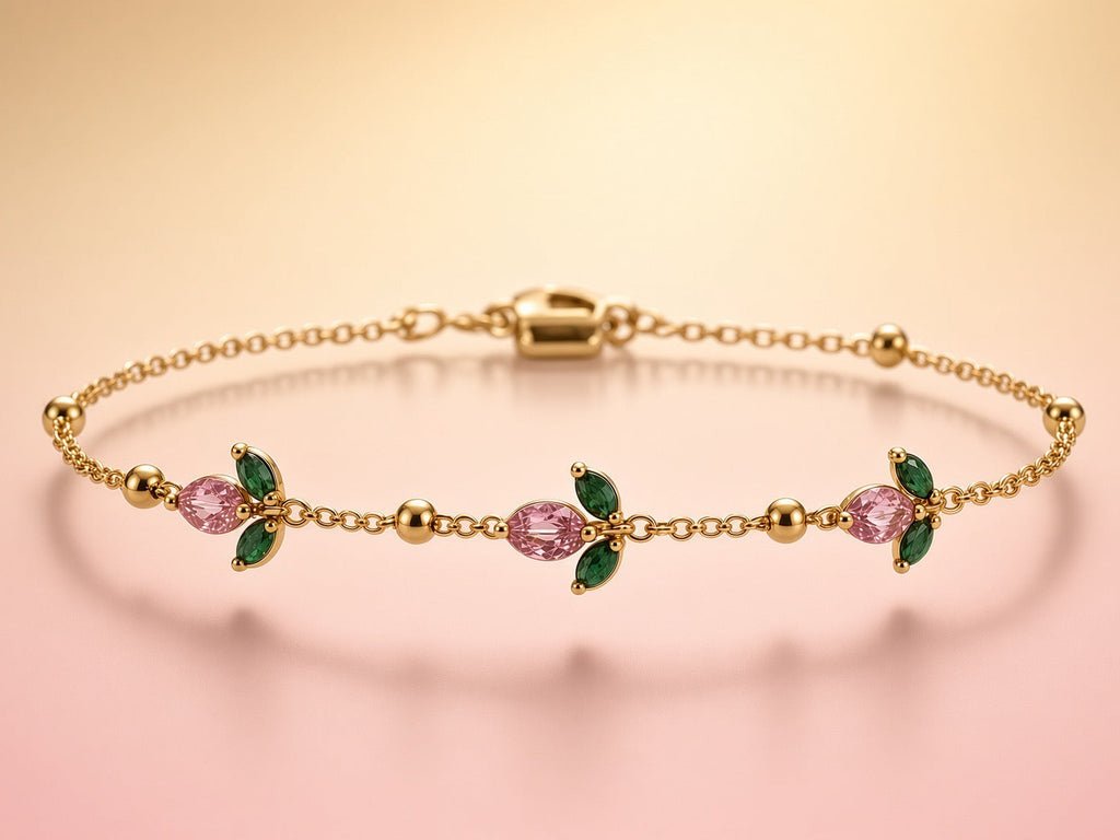 Blush Garden Crystal Bracelet