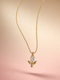 Crystal Bloom Pendant Necklace