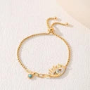 Evil Eye Hanging Beads Bracelet – Protection & Style